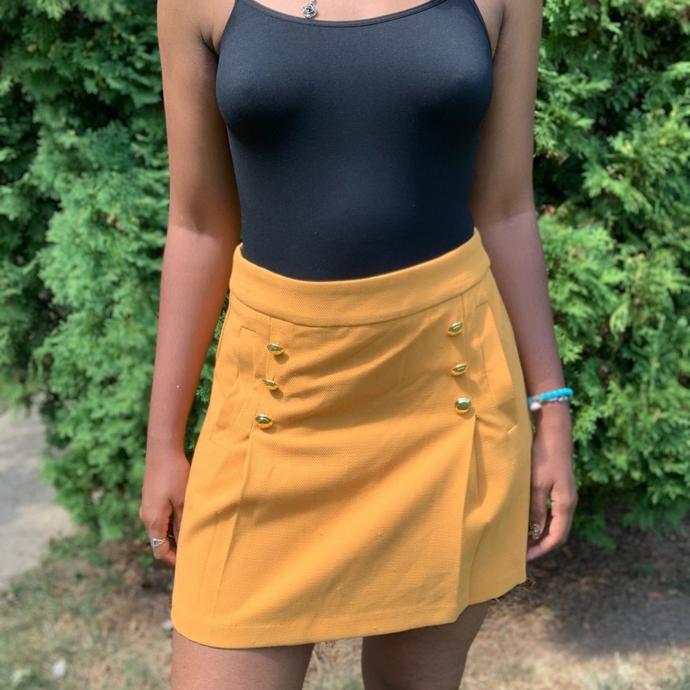 Yellow Ochre Mini skirt